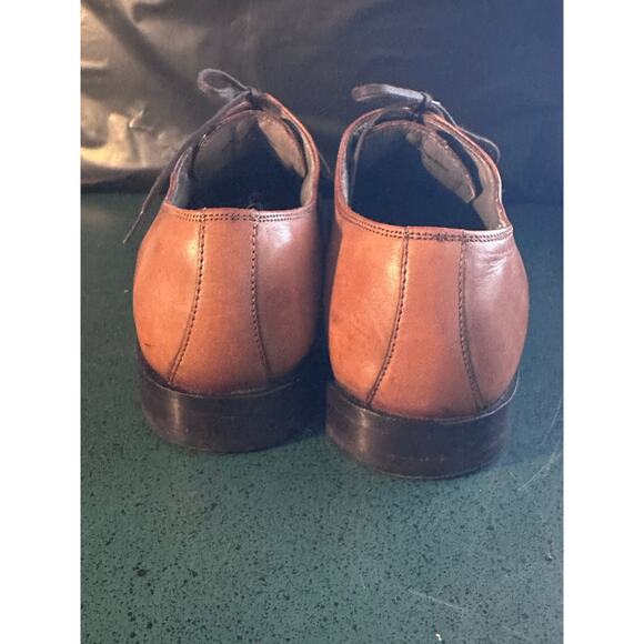 Kenneth Cole New York Silver Tech Brown Square Toe Leather Dress Shoes 13 Mens - Picture 3 of 6